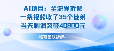 AI收徒变现闭环：一条视频收35人，日入1k+(附完整SOP)-出门会