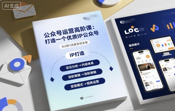 公众号运营高阶课，打造一个优质IP公众号-出门会