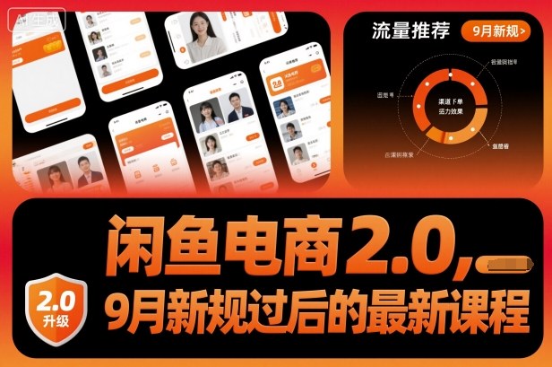 闲鱼电商2.0，9月新规过后的最新课程-出门会