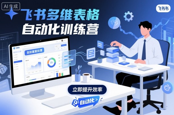 飞书多维表格自动化训练营，手把手教你告别重复处理，用多维表格开启高效办公新模式-出门会