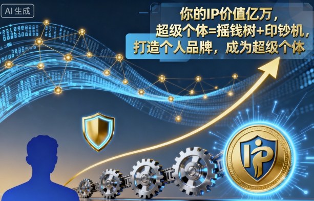 你的IP价值亿万，超级个体=摇钱树+印钞机，打造个人品牌，成为超级个体-出门会