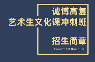 艺术生文化课-招生简章